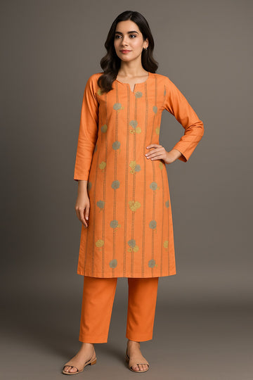 Amber Bloom Premium Embroidery
