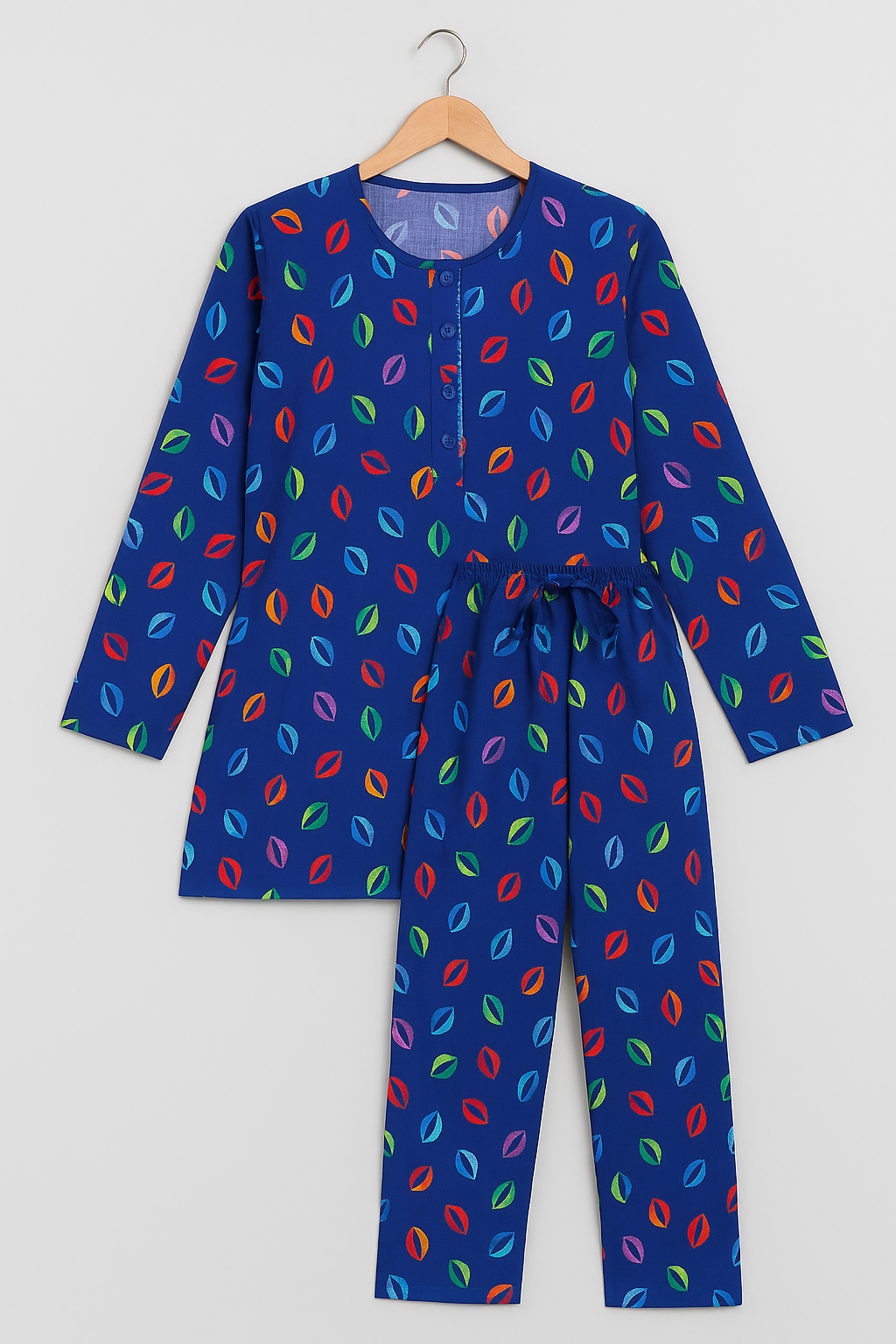 Leaf print stitched lawn 2 piece suit for summer wear